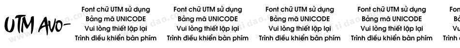 UTM Avo字体转换